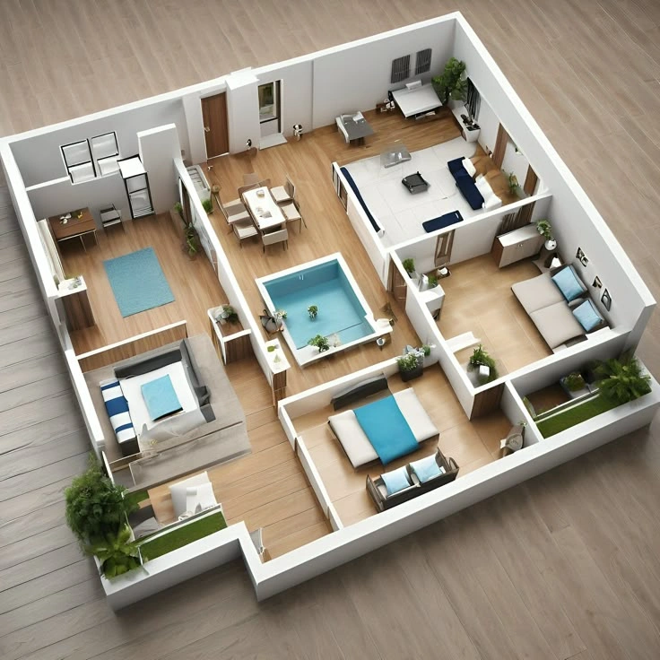 3 BHK Floor Plan